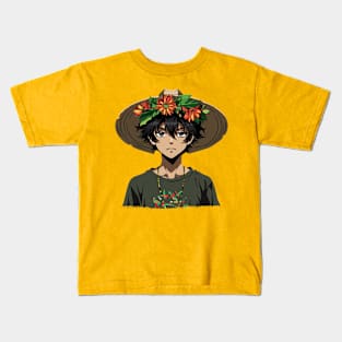 Cinco de mayo mexican anime boy Kids T-Shirt